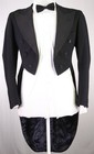 Hope Brothers London Bespoke Black Tuxedo Tails Formal Wedding Coat 36s
