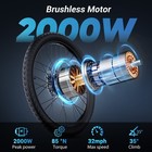 2000w Peak Electric Bike For Adults 48v 23ah 27 5   32mph Electric Mountain Bike