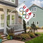 Usa Olympic Flag 3x5 Ft Sports Championship For Indoor Outdoor Banner