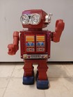 Vintage Rotate-o-matic Super Astronaut Tin Robot With Box Does Not Work