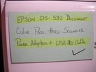 Epson Ds-530 Color Document Scanner J381a W adapter  Free Freight