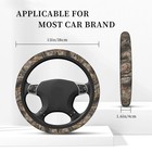 Forest Camo Hunting Steering Wheel Cover Universal 15 Inch Non-slip Neoprene    