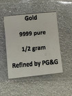 1 2 Gram  999 Pure Gold Round   Pg g
