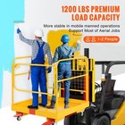 Uimoso 36 x36  Forklift Safety Cage Work Platform 1200 Lbs W wheels For Aerial