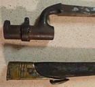 Antique P1876 Martini-henry Socket Bayonet Leather Scabbard British Pattern 1882