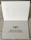 Unused Christmas Santa Face Happy Holidays Vintage Greeting Card 1960s 1970s