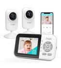 Upgrade Video Baby Monitor With 2 Cameras And Audio 2 8  Screen  Night Vision  A