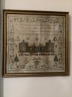 Antique Needlework Sampler Am Federal Era  Mariann Woolen Age 10  1839 Pa