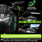 Motorcycle Rear View Mirrors  Stealth Wind Wing Side Mirrors Compatible With 202