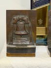 Antique Liberty Bell Minute Man Revolutionary War Bronze Bookends Griffoul