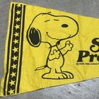 Vintage 60s Snoopy For President Felt Banner Pennant Peanuts Woodstock