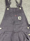 Carhartt Work In Progress Bib Overall Women   s Xs Blue Slim Straight Canvas