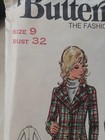 Butterick Sewing Pattern   6346 Miss jr Jacket  Pants  Shorts  Skirt Sz 9  Uncut