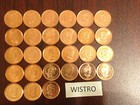 1997-2012 Penny Set - Red - A u To Unc  27 Coins   Excellent Starter Set         