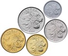 Ethiopia  Coins Set  1  5 Coins  Aunc-unc  2000-2010