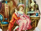Vintage Rare  the Courting Compact Design  Stratton Compact