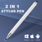 2 In 1 Stylus Pen Capacitive Touch Screen Pencil For Ipad Iphone Android