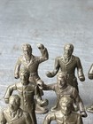 Vintage Lot 1960s Mpc Ring Hand Plastic Figures Soldiers Olive Green Lot Of 12
