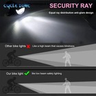 Usb Rechargeable Led Bicycle Headlight Bike Front Rear Lamp Cycling Us