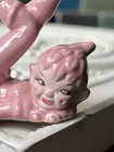 Vintage Pink Pixie Girl Gilner Pottery Elf Figurine 40   s 50   s Perfect Excellent 