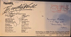 Wayne Newton Autographed Harrahs Lake Tahoe 1985 Show Signed Postcard Rare