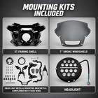 St Fairing Windshield Mit Headlight Kit For Harley 2006-2017 Dyna Fxd Fxdl Fxdb