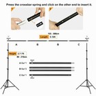 Backdrop Stand Photo Video Studio Background Support System Kit Light Kit