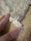 Antique Silk Baby Bonnet Crochet Ruffles For Baby Or Doll  Dainty Rare