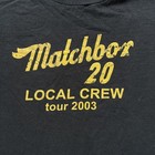 Matchbox 20 Local Crew Tour 2003 Vintage T-shirt Xl Rock Band Memorabilia