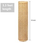 14 Inch X 3 3 Feet Cane Webbing  Natural Rattan Webbing Roll For Caning Mater   