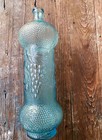 18  Tall Empoli Aqua Bottle  Decorative Blue Turquoise Italian Glass Italy