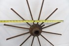 Vintage Steampunk Metal Spoke Wheel Yard Art Decoration Industrial Metalworking