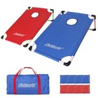 Portable Cornhole Set Pvc Framed Corn Holes Outdoor Game Set Red   Blue Framed