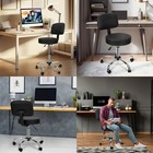  Swivel Salon Stool Multi-purpose Drafting Spa Bar Stool With Back Cushion Black