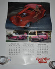 Show N  Street World 1992 Wall Calendar Bikini Models Hot Rods Classic Cars
