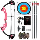 Compound Bow For Hunting Adults Archery Set Kit Draw Length 19 -28  Speed 260fps