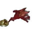 Red Pegasus Vintage Enamel Hat Lapel Pin  Excellent Condition  Free S h