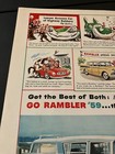 1959 Amc Rambler Cross Country Station Wagon - Vintage Original Color Print Ad