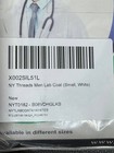 Ny Threads Men   s Professional Lab Coat     White  Size S     New W  Tags