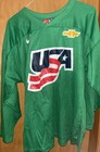 Nike Team Usa Mens Green  22 Xl Hockey      Jersey  b62 