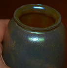 Antique 1920s Steuben Quezal Hand Blown Art Glass Gold Aurene Lamp Globe Shade