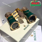 Rolex Green Lacquer Engraved Opera Glasses Luxury Vip Gift