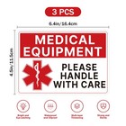 3pcs Medical Equipment Alert Luggage Sign 6 3in  308