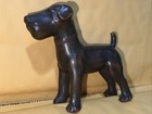 Jennings Brothers  jb  Terrier Dog Figurine  Outstanding  Bronze Paperweight 