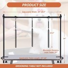 H-shape Dog Grooming Arm Pet Supplies Grooming Table Arm With 3 Noose And Clamp
