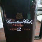 Canadian Club Decanter Whiskey Barware Pitcher Classic Black  5 5 