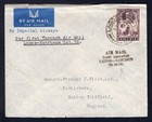 Nigeria Airmail Cover To England  First Flight Lagos Via Khartoum