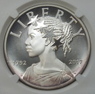 2017-w American Liberty 1 Oz Silver Medal Ngc Sp 69 Enhanced Finish Toning R527