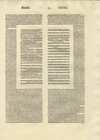 1479 Latin Bible Leaf Printed On Gutenberg Style Press - Size 18 8 X 13 0 Inches
