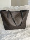 Coach City Tote Dark Signature Gold Hardware